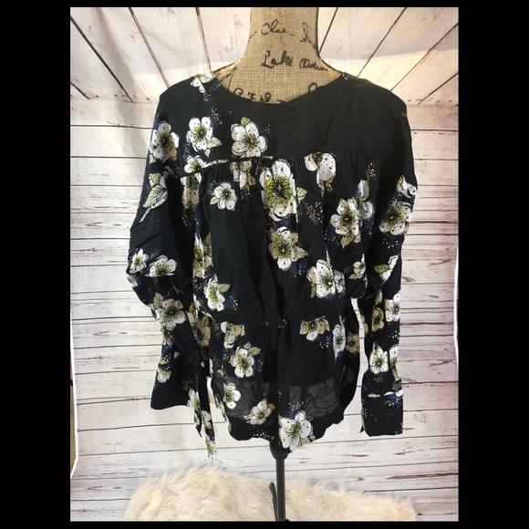 Free People Floral Wrap Blouse - Picture 6 of 6
